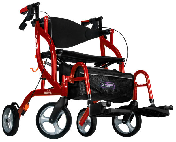 Airgo Fusion F18 Side-Folding Rollator & Transport Chair