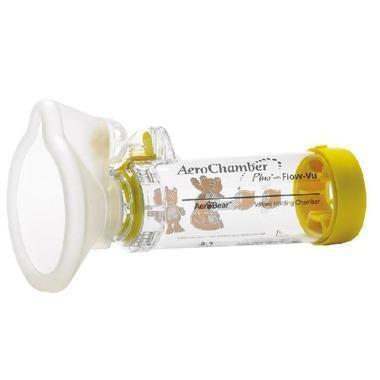 AeroChamber Plus Flow-Vu Child with Medium Mask (Yellow)