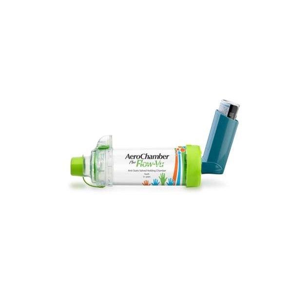 AeroChamber Plus Flow-Vu Youth with Mouth Piece (Green)