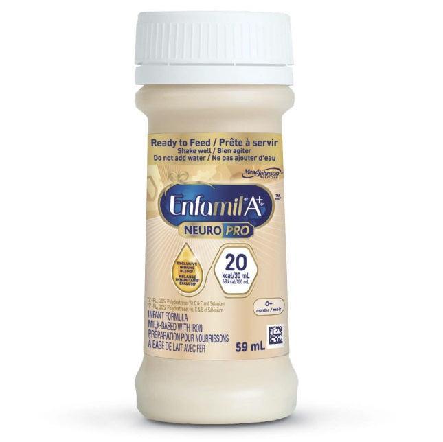 Enfamil A+ NeuroPro 20kcal/30ml Hospital Nursette, 59ML case of 48-Infant Formula-Cardinal Health-capitalmedicalsupply.ca