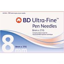 BD Ultrafine III 8mm 31G Pen Needle