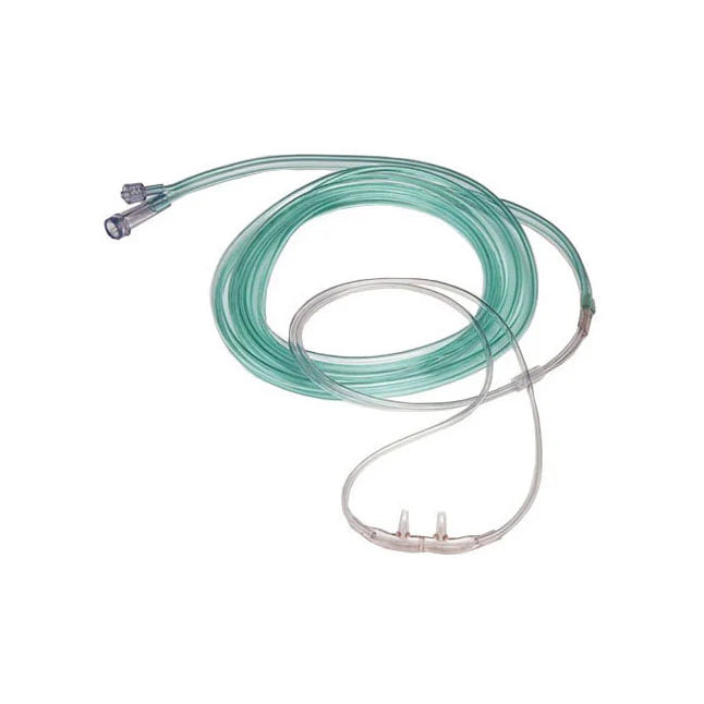 ETCO2 divided cannula with 7" O2 line and 2" CO2 pigtail for Infant