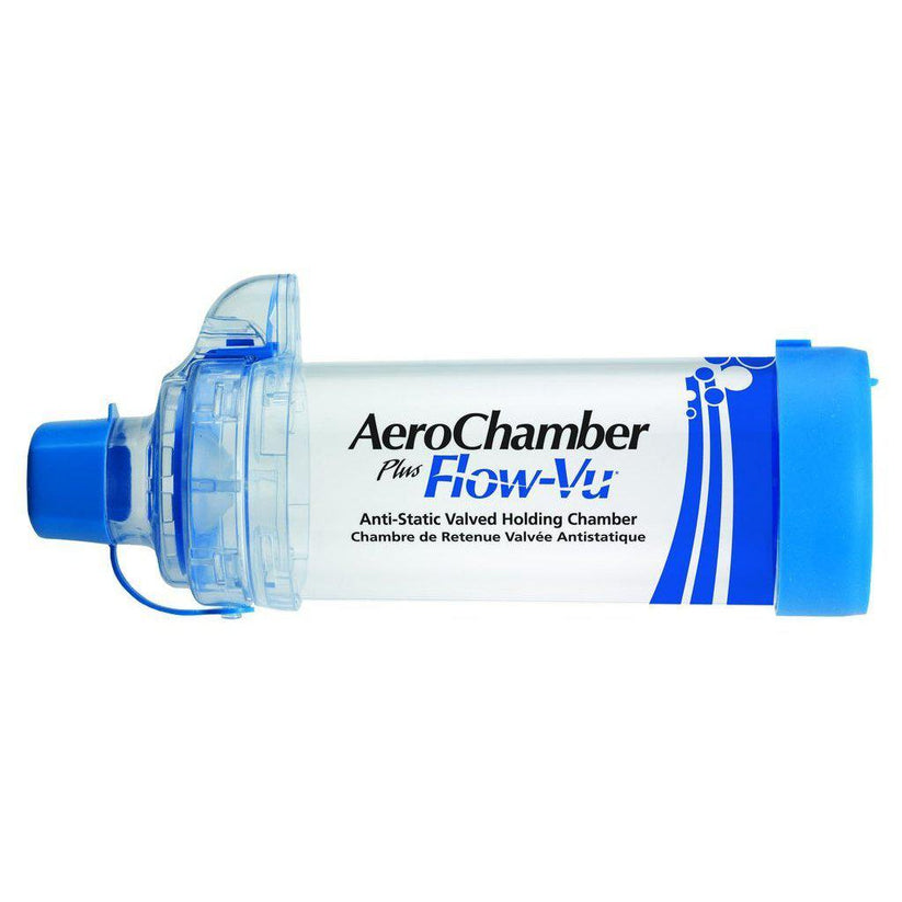 AeroChamber Plus Flow Vu Adult With Mouthpiece BLUE Capital Home aerochamber-plus-flow-vu-adult-with-mouthpiece-blue-capital-home