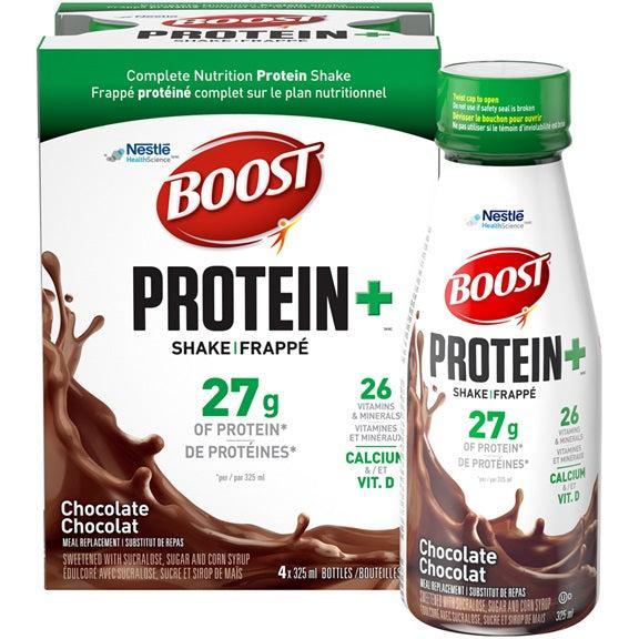 BOOST Protein+ Shake, Chocolate, 325mL x 4each/case-Nutrition-Cardinal-capitalmedicalsupply.ca