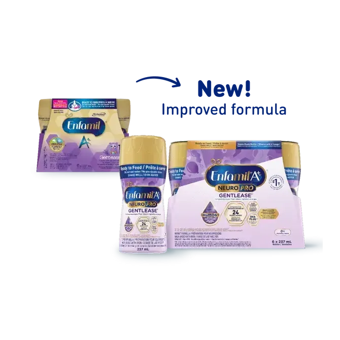 Enfamil A+ NeuroPro Gentlease Baby-Infant Formula-Cardinal Health-READY TO FEED - 237ml bottle x 24-capitalmedicalsupply.ca