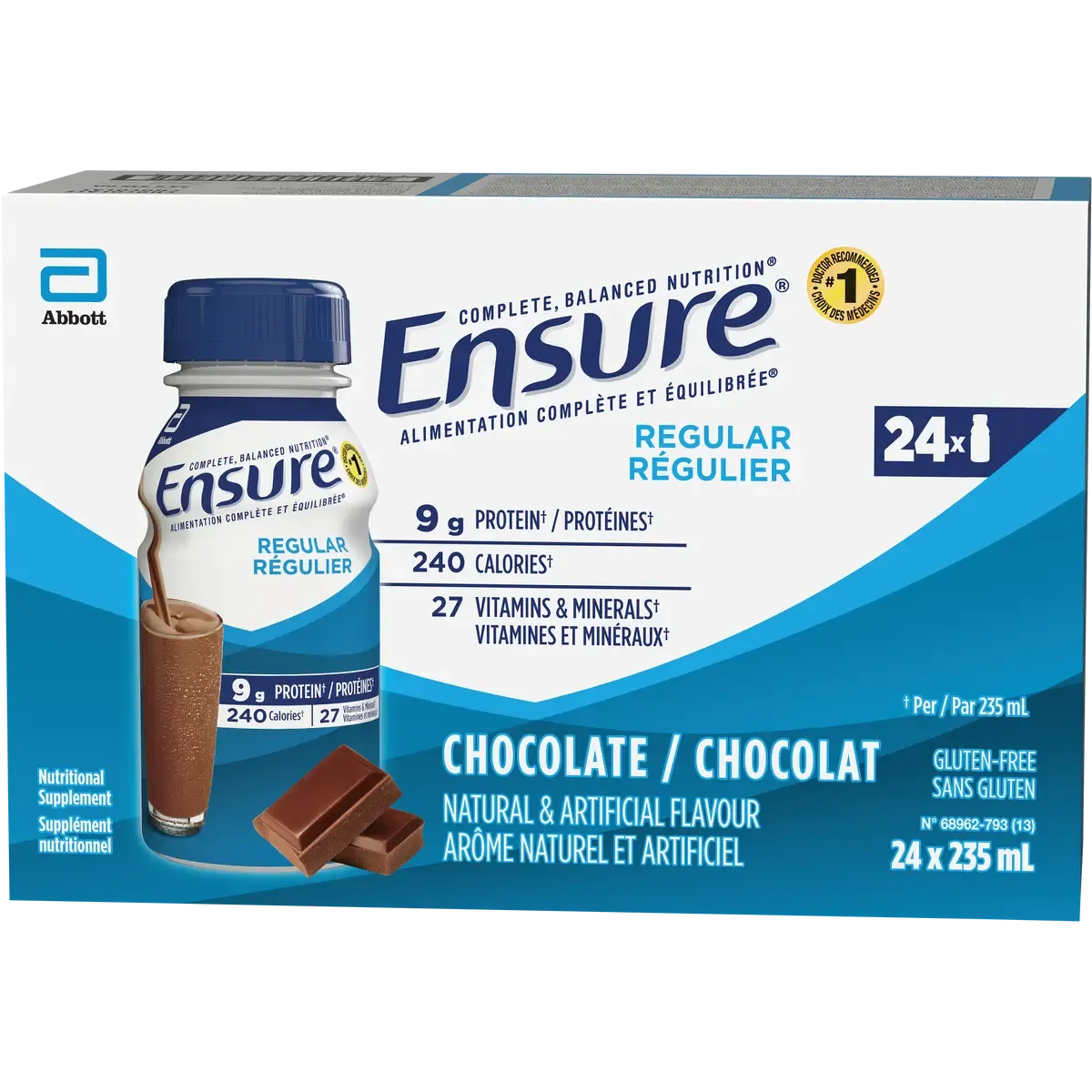 Ensure® Regular Nutritional Formula, 235mL x 24 bottles-Nutrition-Cardinal Health-Vanilla-capitalmedicalsupply.ca