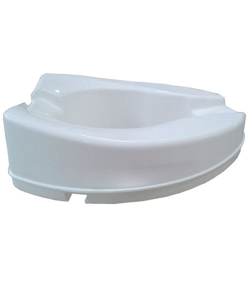 Raised Toilet Seat 2" with Lid (300lb Capacity)