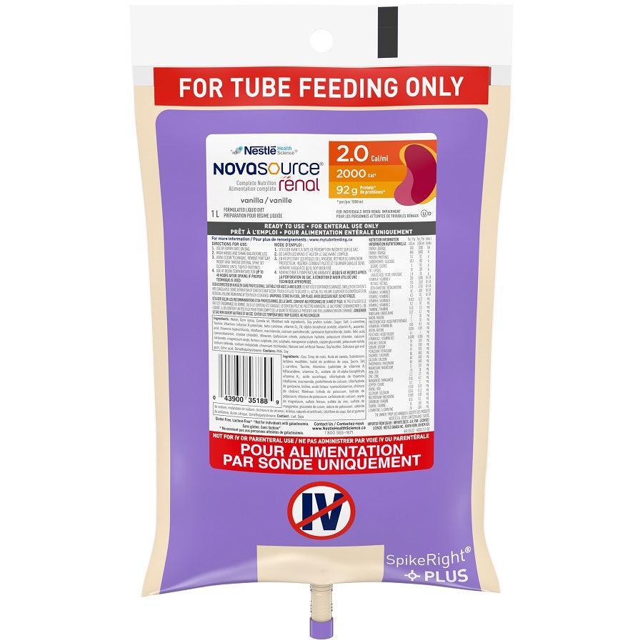 Novasource Renal Formula-Nutrition-Cardinal Health Canada-Tetra Prisma Vanilla 24 x 237ml-capitalmedicalsupply.ca