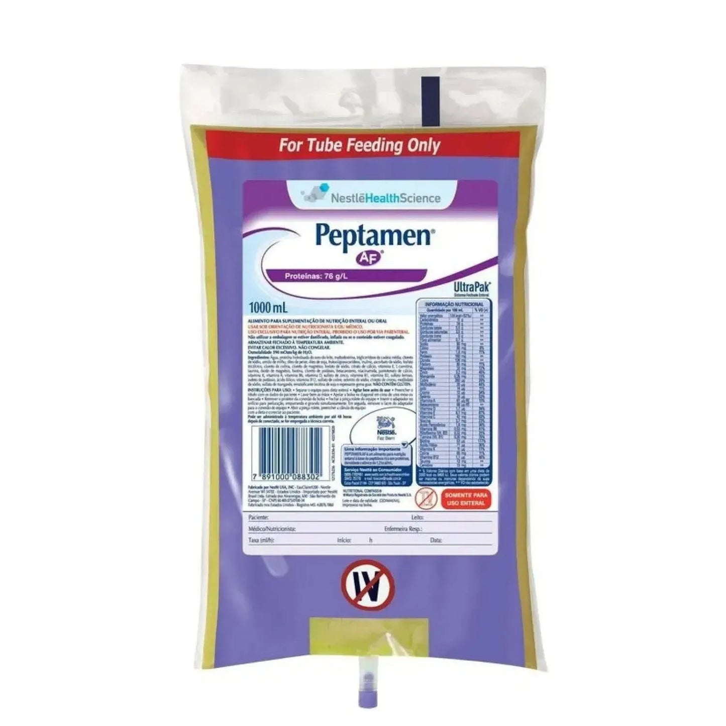 Peptamen AF 1.2 High Protein Peptide Based Formula, ULTRAPAK, Unflavored, 1L x 6each/case-Nutrition-Cardinal Health-capitalmedicalsupply.ca