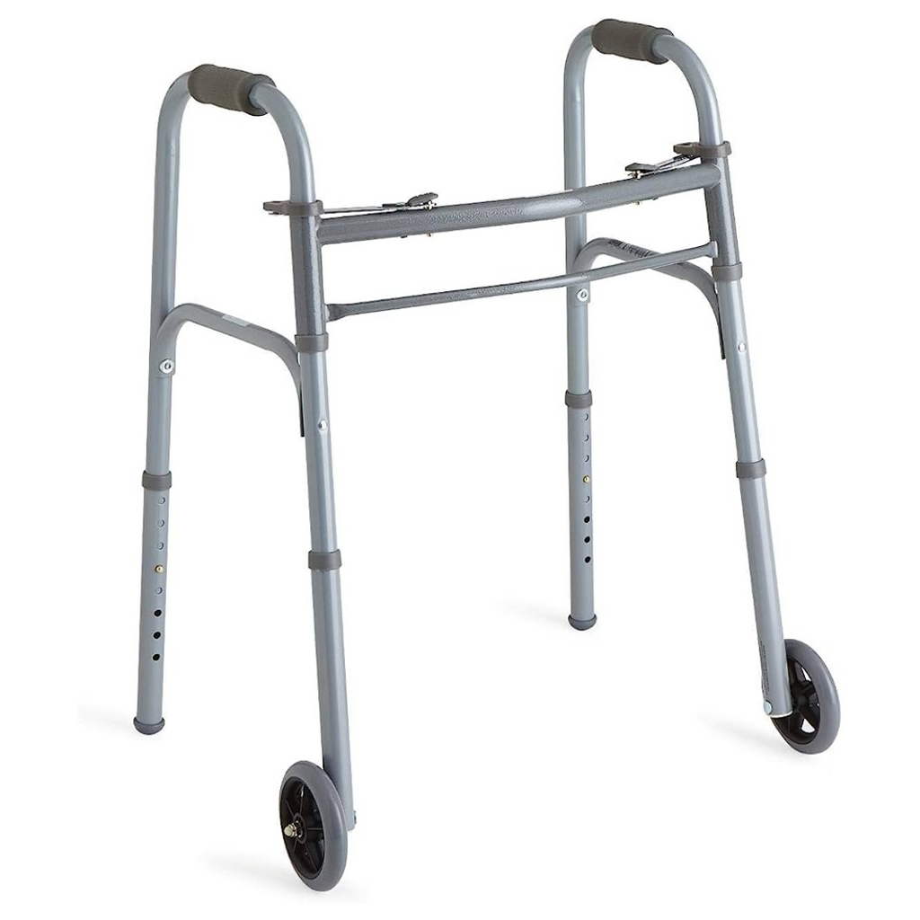 4-week Rental - Folding 2 Point walker, 5" Wheels