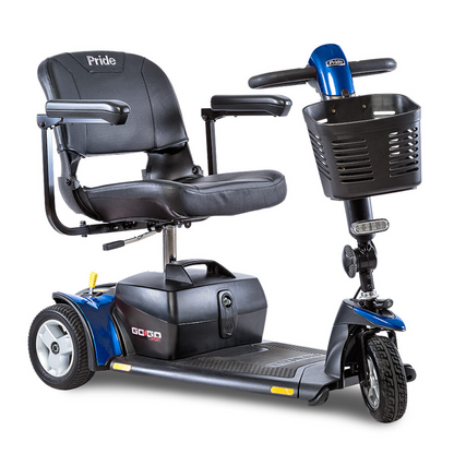 Go-Go Sport, 3-Wheel, Red & Blue Inserts, 17"x17" Foldable Seat, 18 Ah Batteries (2)