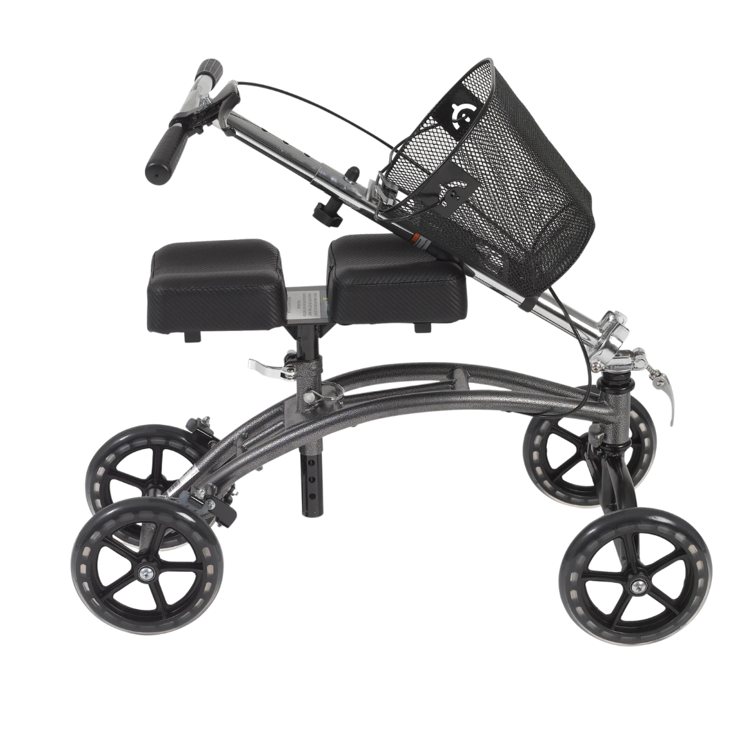 Steerable Knee Walker with basket | Knee Scooter