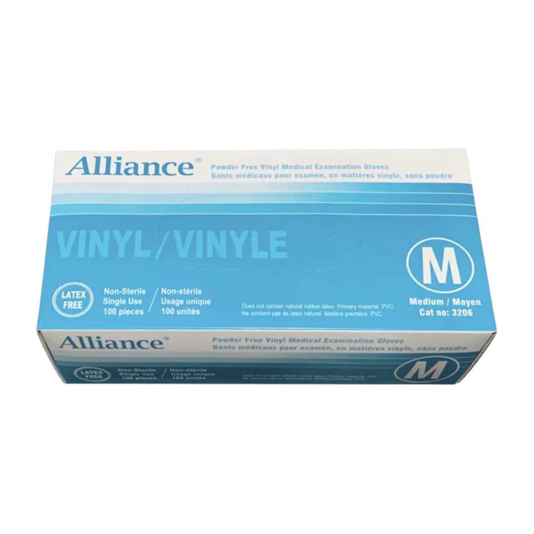 Alliance Vinyl Gloves Powder free