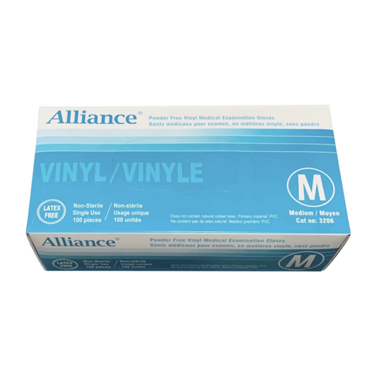 Alliance Vinyl Gloves Powder free