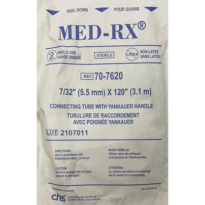 Yankauer handle with suction tubing 120" | Singles | 5pk | 10pk | 50pk-Respiratory-Kego-Singles-capitalmedicalsupply.ca