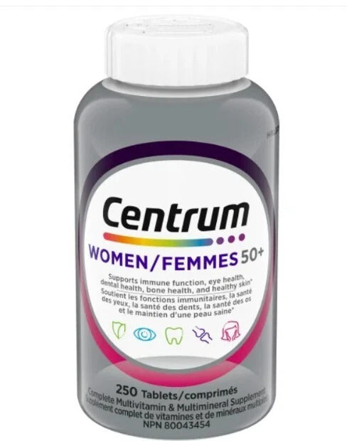 Centrum Complete Multivitamin and Mineral Supplement for Women 50+ - 250 Tablet